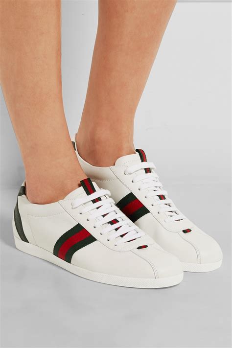 gucci white trainers|gucci white sneakers for women.